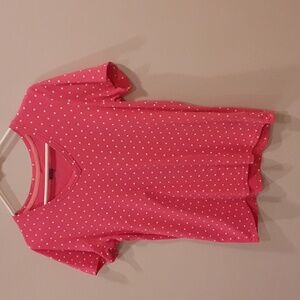 Basic edition, small, pink with white poke dots